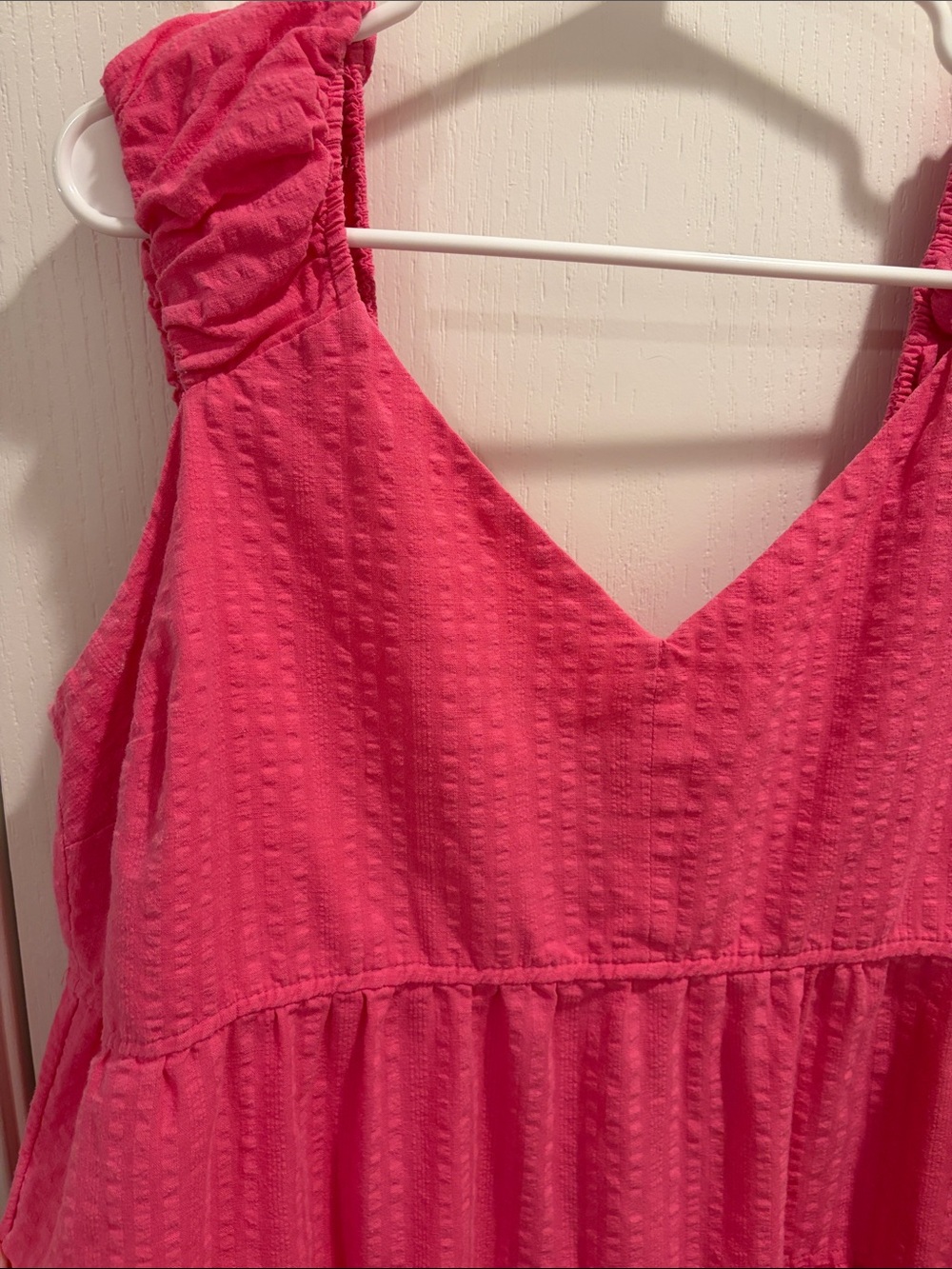 Old Navy Pink tiered maxi dress with tie-back detail - Picture 4 of 5